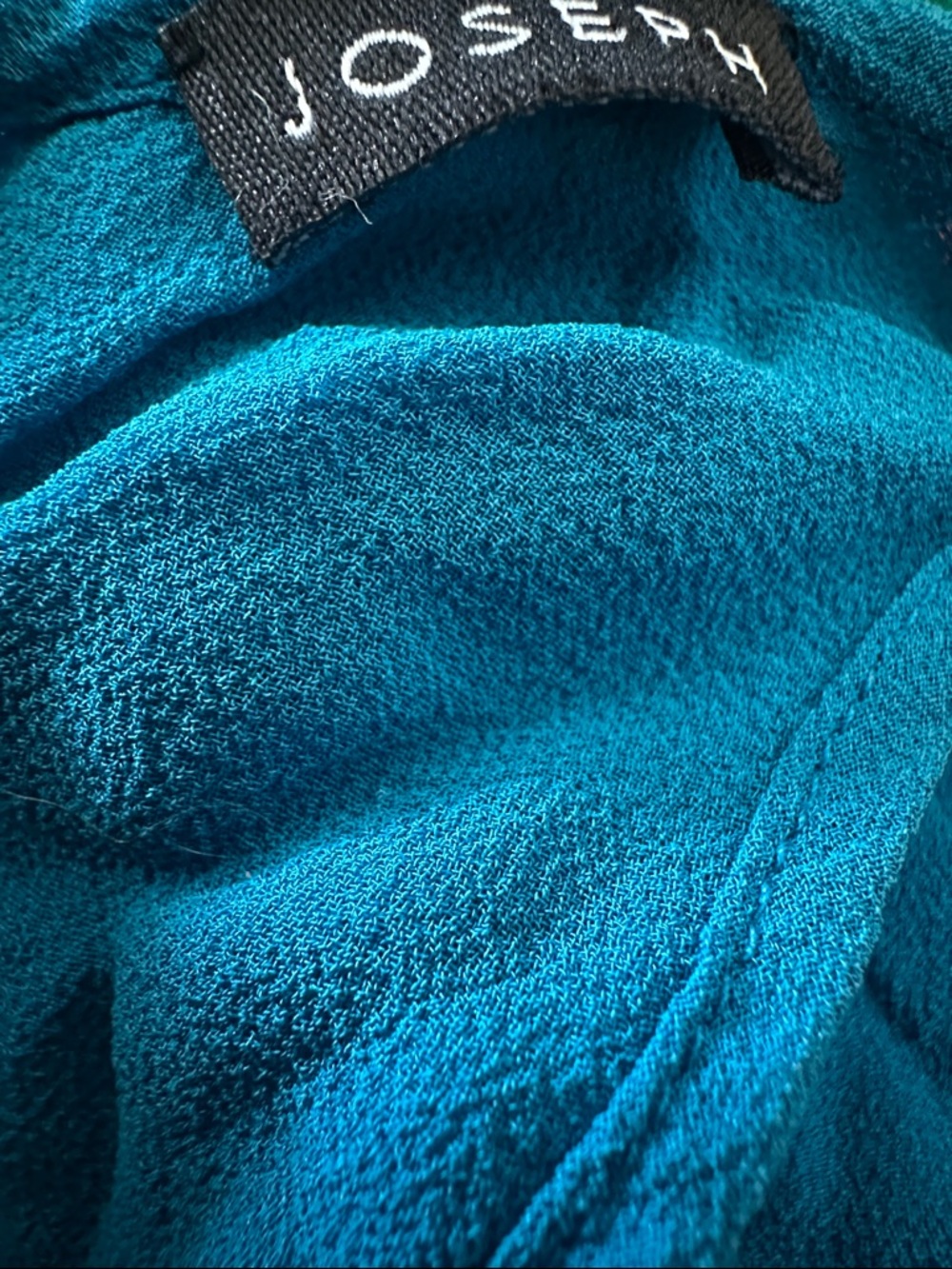 Joseph Turquoise Blue Ruffle-Front Tank Top - Picture 5 of 6